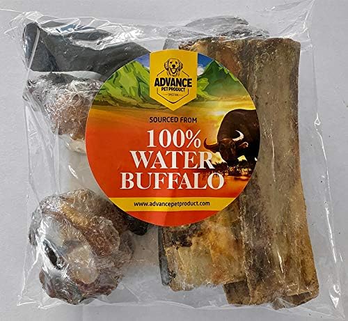 Advance Pet Products 12 Piece Water Buffalo Chews Value Pack - Long Lasting, Natural Dog Chews for Healthy Teeth & Gums for All Breeds