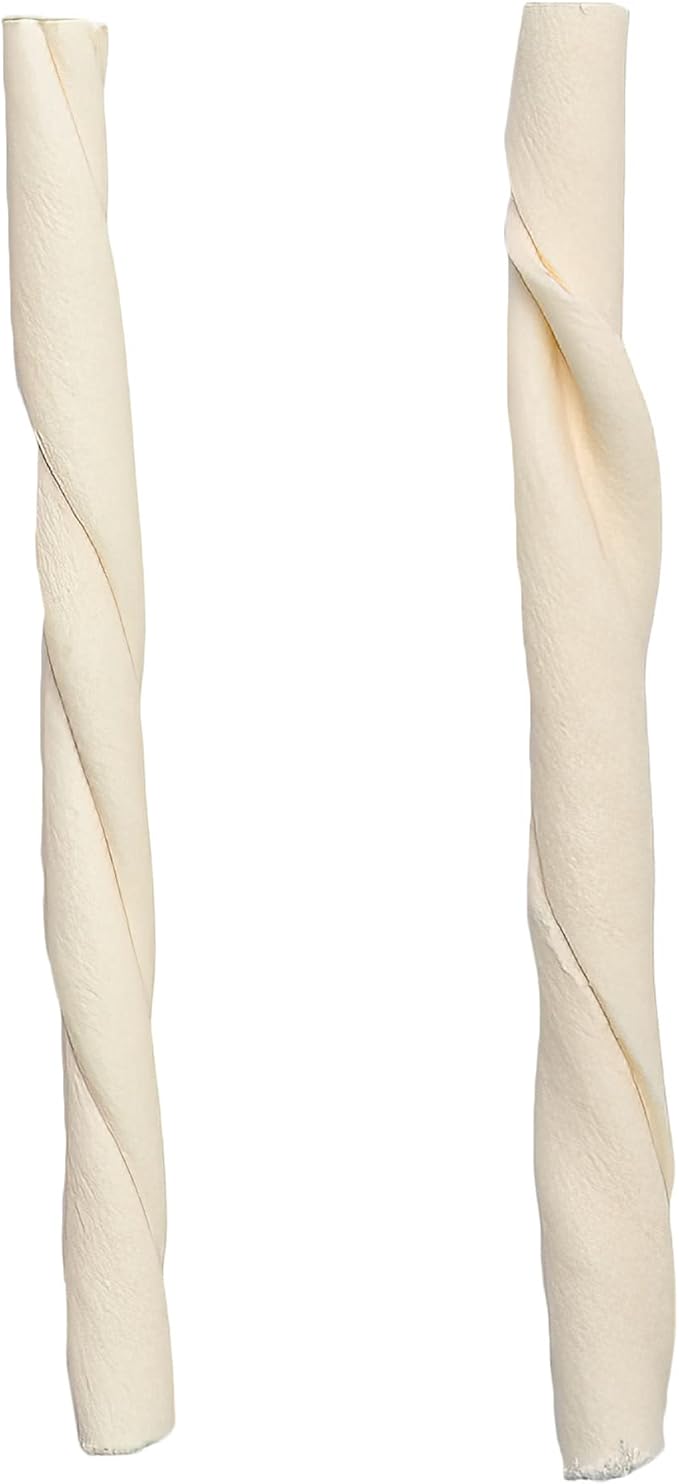 Pet Factory American Beefhide 5" Twist Sticks Dog Chew Treats - Natural Flavor, 10 Count/2 Pack
