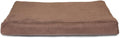Furhaven Memory Foam Dog Bed for Large/Medium Dogs w/ Removable Washable Cover, For Dogs Up to 55 lbs - Terry & Suede Mattress - Espresso, Large