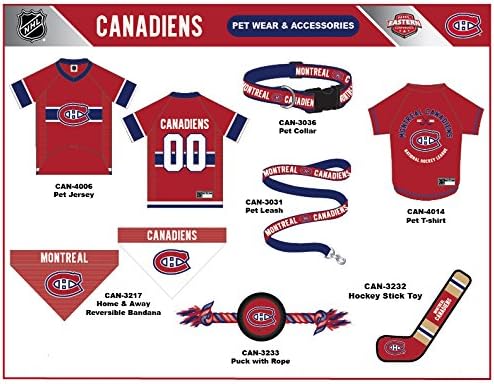 NHL Montreal Canadiens Jersey for Dogs & Cats, X-Small. - Let Your Pet Be A Real NHL Fan!