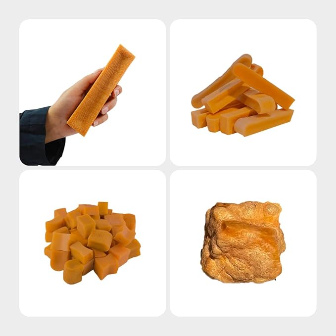 1 Large Honey Yak Cheese Himalayan Dog Chews - Rich Protein & Low Fat Honey Yak Chews for Dogs - Gluten-Free & Lactose-Free Treats for Small, Medium & Large Dogs