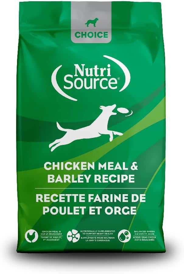 NutriSource Choice Dry Dog Food, Chicken Meal & Barley Recipe, 40 lb.