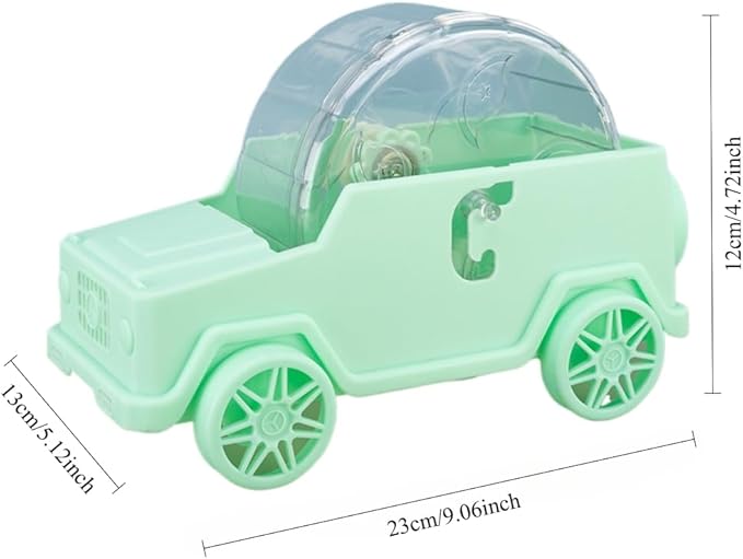 Hamster Running Wheel Car Shape Running Wheel Hamster Exercise Plastic Running Wheel (Green,S)