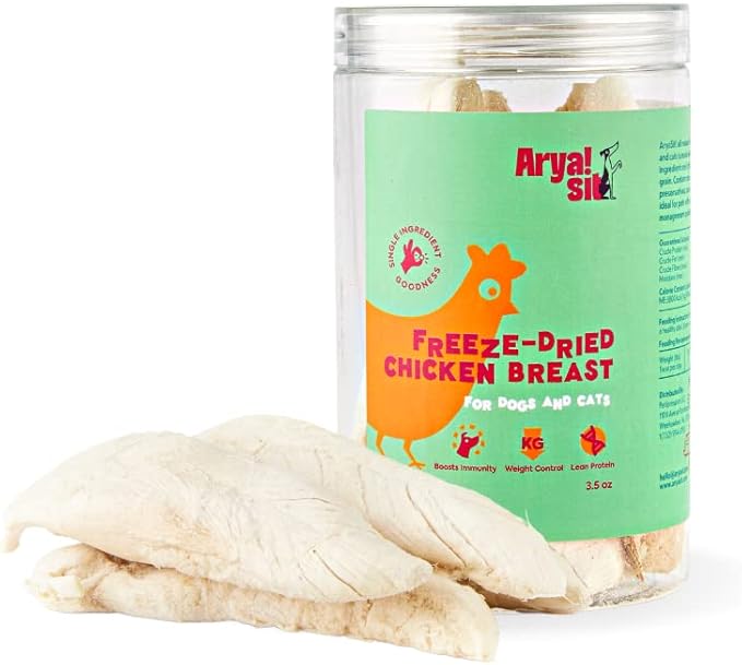 Freeze-Dried Single Ingredient Treats (Chicken Breast) for Dogs and Cats - Lean Protein · Grain‑Free & Low‑Calorie · Great for Sensitive Tummies & Weight Control