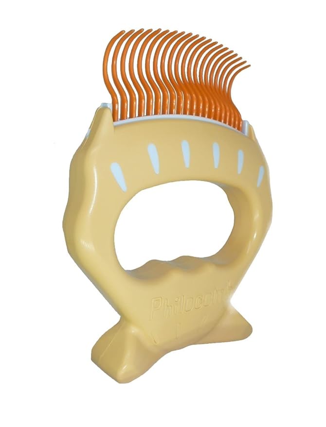 ATOLIB Philocomb E3 Long (in English Package) a Gentle, Flexible, Grooming Comb for Pets with Long Hair.