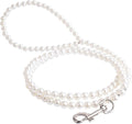 120cm 4ft Custom Pearls Beaded Pet Dog Cat Training Walking Leash Lead Leashes