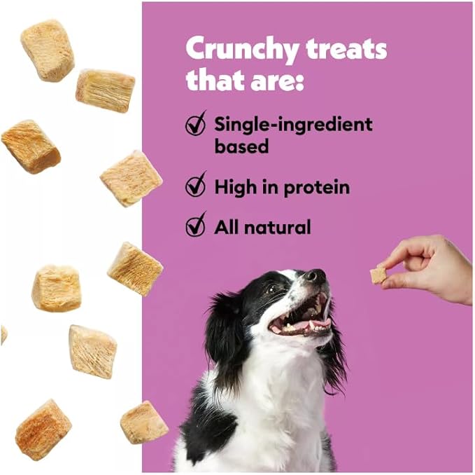 Wiggles & Wags Freeze Dried Chicken Crunchy Dog Treats,5 oz, 1 Pack