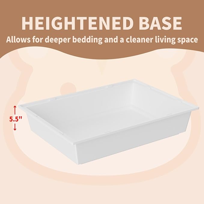STILLCOVE Small Hamster Cage Indoor: 2 Tier Rat Mouse House Gerbil Habitat Pet Enclosure with Water Bottle & Food Bowl - Small Animal Cage for Dwarf Syrian Mice Rodent