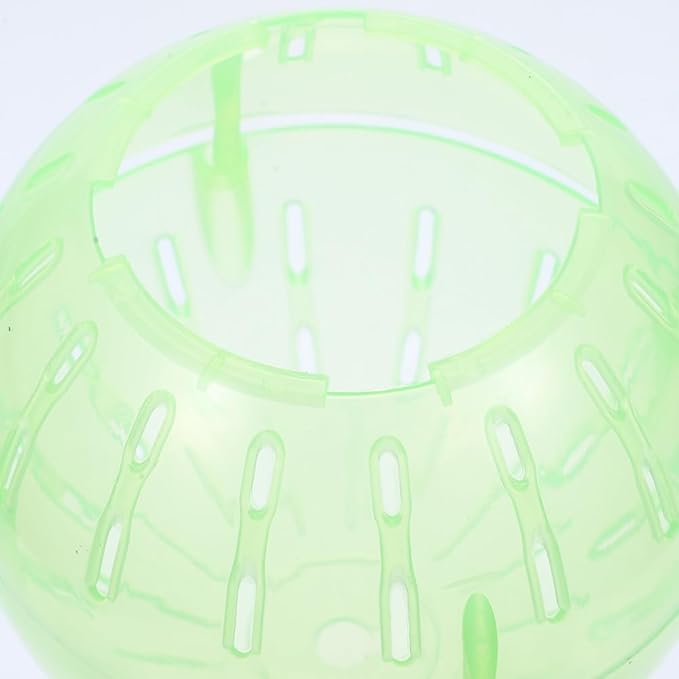 POPETPOP 4 Inch Transparent Hamster Running Ball for Small Pets Exercise Portable Toy for Gerbils Chinchillas Guinea Pigs Indoor Outdoor Play