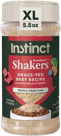 Instinct RawBoost Shakers, Freeze-Dried Dog Food Powder Topper - Beef, 5.5 oz. Bottle