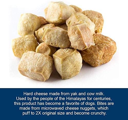 Yeti Chicken Liver Crunchy Bites Yak Cheese Dog Treats, 4 Oz