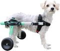 Walkin' Wheels Small Dog Wheelchair, Lightweight Dog Wheelchair for Back Legs, 11-14 lbs, for 7-8 inches Leg Height - Seafoam