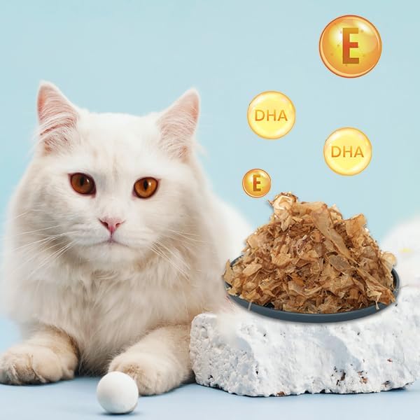 Purrfect Paws Premium Dried Bonito Flakes: Delicious Treats for Dogs & Cats - All-Natural and High in Protein - 4oz Bag