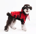 Spark Paws Dog Hoodie – Premium Dog Sweater for Small, Medium, and Large Dogs | Warm Outfits for French Bulldogs, Pitbull, Puppy, Winter Jacket Alternative - Red & Black - M