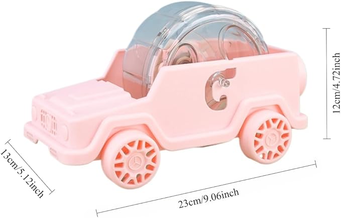 Hamster Running Wheel Car Shape Running Wheel Hamster Exercise Plastic Running Wheel (Pink,S)