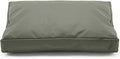 Dog Bed Cover,Waterproof Tough Plastic DIY Pet Bed Cover,Non Stick Hair Easy to Clean Rectangular Fillable Dog Bed Covers with Zipper(Greyish Green,36" L x 27" W x 4" Th,Cover Only)
