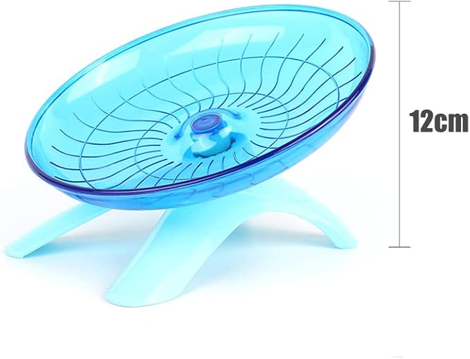Plastic Hamster Wheel - Silent Running Exercise Wheel for Syrian Hamster, Hedgehog, Gerbils, Mice, Guinea Pig, Chinchilla, Small Animals, Pets, 7 Inch