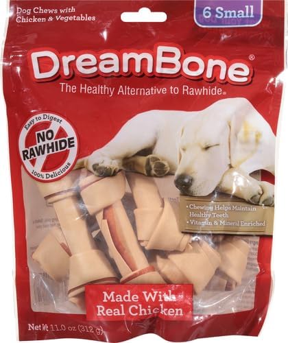DreamBone Small Chews, Treat Your Dog to a Chew Made with Real Meat and Vegetables