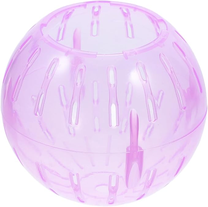 POPETPOP Hamster Running Ball Toy 4 Inch Transparent Exercise Ball for Small Pets Including Hamsters and Guinea Pigs Safe Portable Small Pet Toy for Active Play