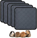5Pcs Guinea Pig Cage Liners,Guinea Pig Fleece Cage Liners12''X12''Super Absorbent Washable Pee Pads Reusable for Rabbit Hamster Chinchilla