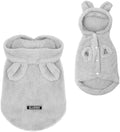 Easter Dog & Cat Outfit - Bunny Ears Hoodies Fleece Sweatshirt for Small Dogs & Cats (X-Large, Grey)