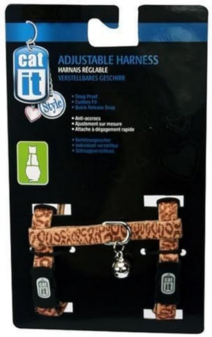 Catit Style Nylon Adjustable Cat Harness, Medium, Animal