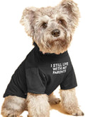 Cute Dog Clothes, T Shirt for Medium and Small Dogs Girl Boy,Puppy.Breathable Soft Dog Costume for Pet Dogs Cats, Pet Pullover Jumper, Cat Clothes-L(10~17lb) Chest~18",Black,Parents
