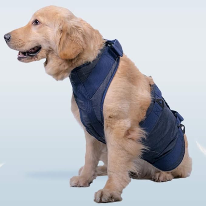 Dog Lift Harness, Pet Support & Rehabilitation Sling Lift Adjustable Vest Breathable Straps,Full Body Recovery Sling for Old, Disabled, Joint Injuries, Arthritis, Paralysis Dogs Walk,XS