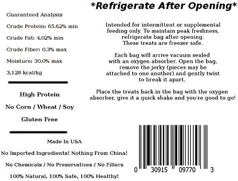 All Natural Chicken Jerky Dog Treats - Real Chicken. Made in USA. No Chemicals.