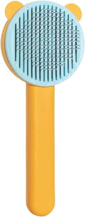 Pet Grooming Comb Steel pin Comb Golden Retriever Teddy pet Supplies pin Comb Dog cat Hair Brush(Orange-Bear Style)