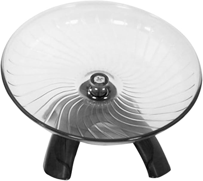 Silent Hamster Wheel,Small Pets Exercise Wheel Hermit Crab Spinner Exercise Running Wheels for Gerbil Ferret Chinchilla and Dwarf Hamster(7.09 inch,Color:Grey)