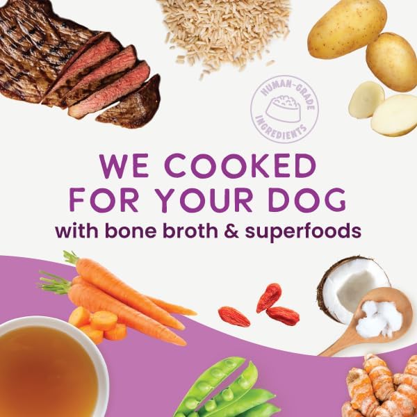 Health Extension Gently Cooked Beef & Potato Dog Food, Human-Grade and Shelf-Stable with Superfoods, Supports Digestion, Immunity, Skin & Coat, 9 oz Pouch (Pack of 1)
