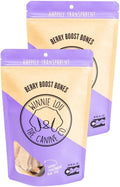 Winnie Lou Organic Dog Treats – Natural Dog Biscuits, USA Made, Organic Ingredients, Clean, Sensative Stomach, All Breed Sizes, High Protein, Hypoallergenic, Berry Boost Bones (Pack of 2)