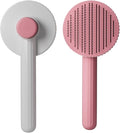 Pet Grooming Comb Steel pin Comb Golden Retriever Teddy pet Supplies pin Comb Dog cat Hair Brush(Candy Comb-Pink)