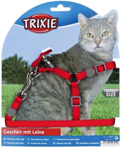 Trixie 41891 Cat Set of Harness and Lead Nylon 26-37 cm / 10 mm