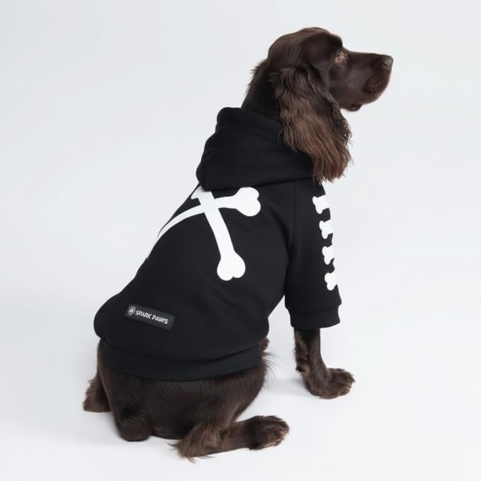 Spark Paws Dog Hoodie – Premium Dog Sweater for Small, Medium, and Large Dogs | Warm Outfits for French Bulldogs, Pitbull, Puppy, Winter Jacket Alternative - Woof - 2XL