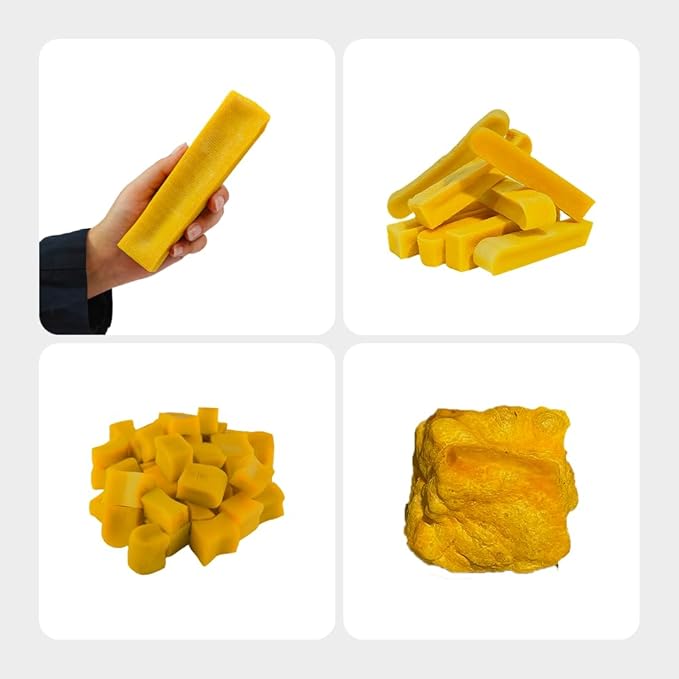 1 Large Turmeric Yak Cheese Himalayan Dog Chews - Rich Protein & Low Fat Turmeric Yak Chews for Dogs - Gluten-Free & Lactose-Free Treats for Small, Medium & Large Dogs