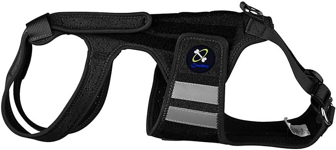 Coodeo Dog Back Brace for Dogs Arthritis, Pet Back Bracer for IVDD, Back Protector Helps Pain Relief, Surgical Recovery and Rehabilitation, Dogs Back Disease Prevention. (Black,XX-Large)
