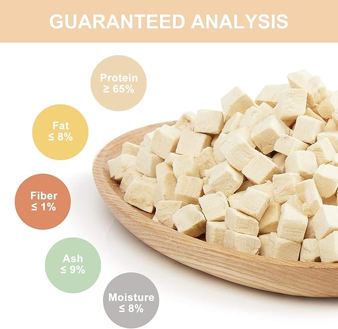 Freeze Dried Super Booster Chicken Bites for Dogs and Cats | Grain-Free, Protein-Packed Training Treats, Great Food Topper, Irresistible for Picky Eaters (5.1 oz (~145g), Just Chicken (Large Pack))