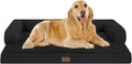 Orthopedic Bolster Dog Bed for Large Dogs – Memory Foam Cushion, Calming Support Design, Removable Washable Waterproof Cover, Non-Slip Bottom, Cozy Sleeping Space for Pets