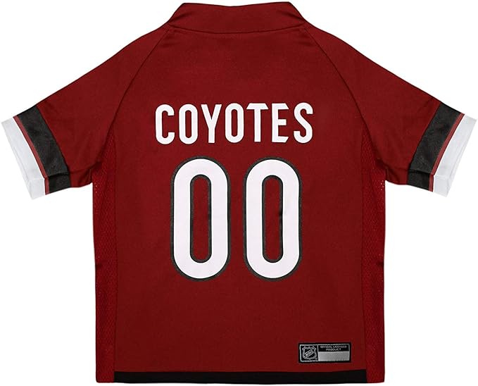 Pets First NHL Arizona Coyotes Jersey for Dogs & Cats, Small. - Let Your Pet Be A Real NHL Fan!