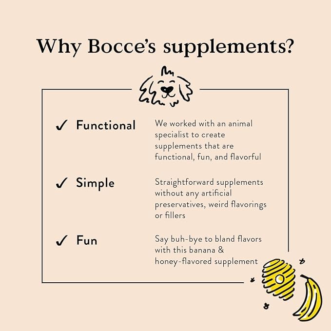 Bocce's Bakery Bedtime Tea Treats + Calming Supplement Bundle for Dogs – All-Natural, Wheat-Free Biscuits & Stress Support with Chamomile, Lemon Balm, L-Theanine – Real Ingredients Baked in The USA