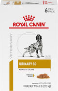 Royal Canin Veterinary Diet Canine Urinary SO Moderate Calorie Adult Thin Slices in Gravy Dog Food, 12.5 oz (Pack of 6)