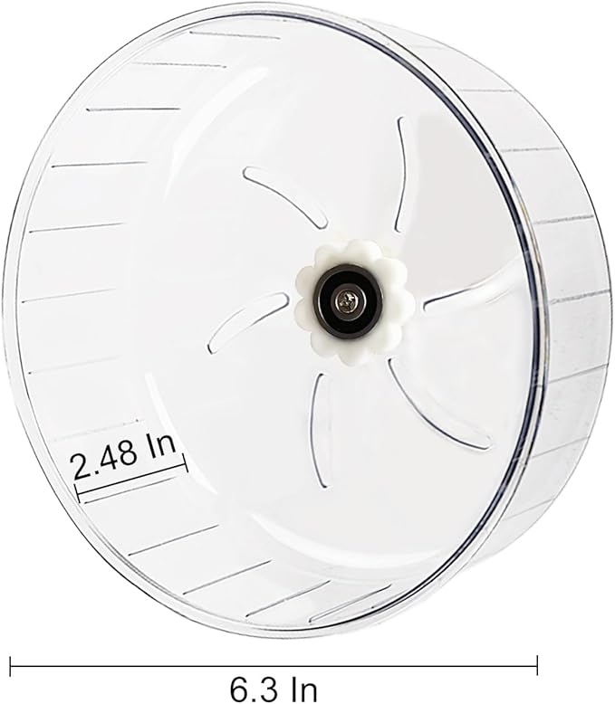 Super-Silent Hamster Exercise Wheel - Hamster Toys Cages Accessories 6.3 Inch Running Spinner Quite Runner for Small Animal Pet Gerbil Dwarf Hedgehog Rat Mouse Mice