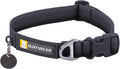 Ruffwear, Front Range Dog Collar, Adjustable Tubelok Webbing, Lightweight, Side Release Buckle, Aluminum V-Ring, Durable for Everyday Use, Basalt Gray, 14"-20"