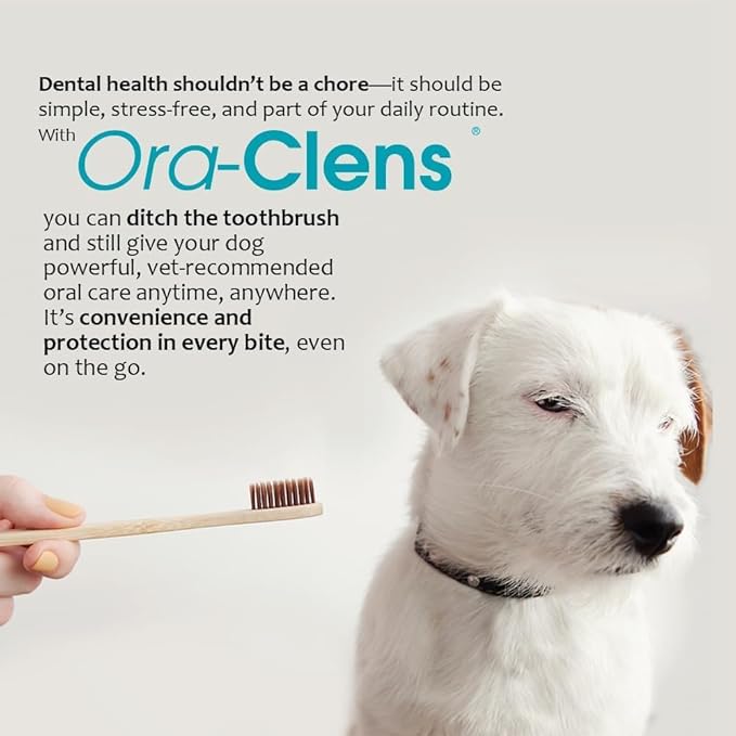 Oral Hygiene Chews for Large Dogs – Enzymatic Dental Treats for Daily Oral Care, Helps Clean Teeth & Freshen Breath, Supports Plaque & Tartar Control – 30 Chews (3 Pack)