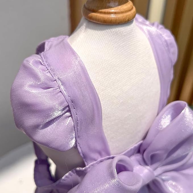 Dog Dress for Small Girl Dogs Cat Dresses for Cats Only Pink Pet Dresses with Bow Decor Cute Summer Girl Dog Skirts,Sleeveless Small Chihuahua Yorkie Clothes