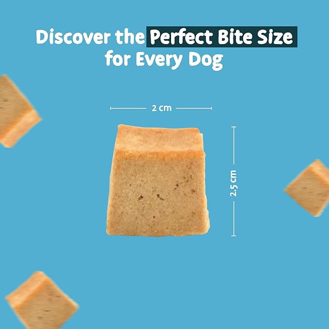 SKIPPER'S Salmon Skin Dog Treats - Gently Air Dried 100% Salmon Skin Treat Good for Cleaning Teeth, Essential Omega 3 Oils, Hypoallergenic (Salmon Supreme Cubes, 250 Grams)