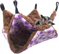 Oncpcare Pet Cage Hammock, Guinea Pig Hammock, Soft Fleece, Portable, Washable, 13" x 13"