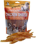 Oven Roasted Single Ingredient Treats for Dogs & Cats | Easy Chew (6.0 oz, Soft Chicken Shreds (Crystal))